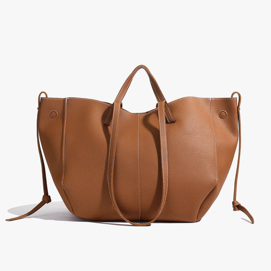 Grand sac à main cabas double porté Élodie