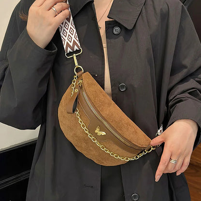 Sac banane en suédine au style bohème et Isabeau