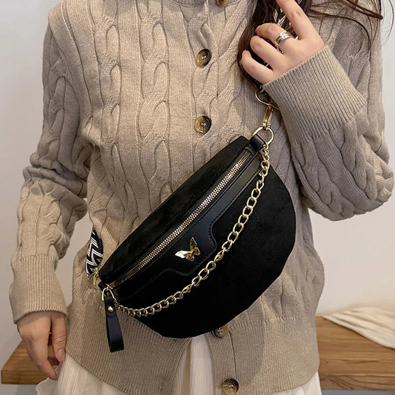 Sac banane en suédine au style bohème et Isabeau