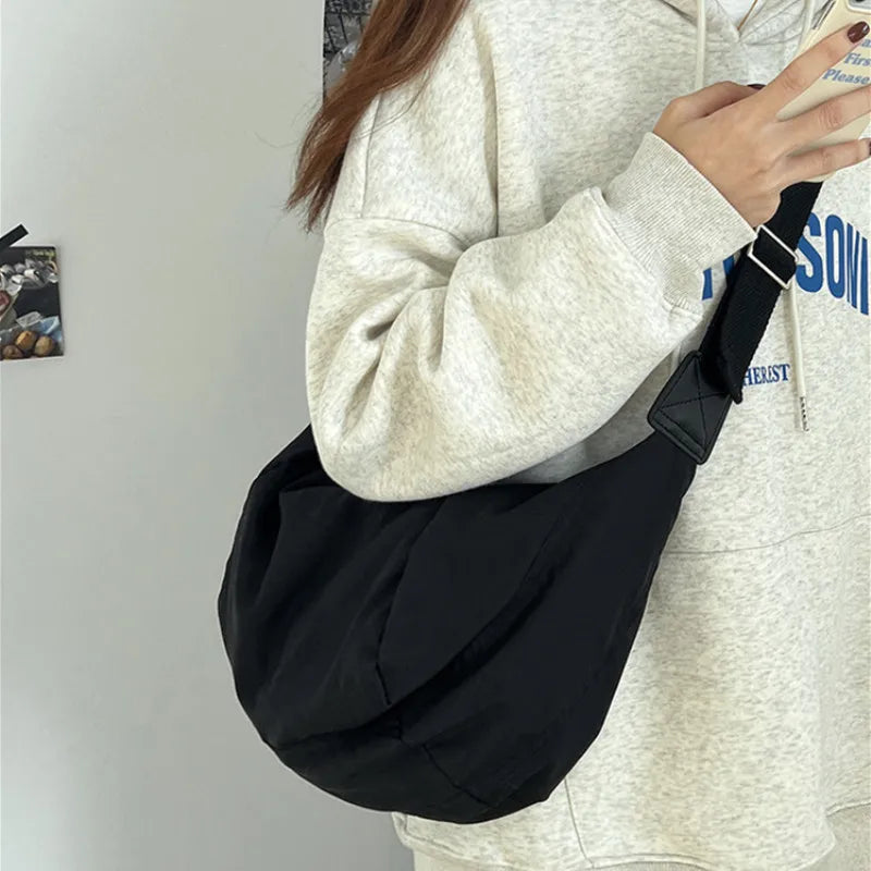 Sac à main banane XL en coton tendance Gisèle