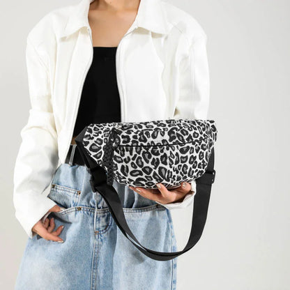 Sac banane en toile imprimé léopard sauvage et tendance Garance