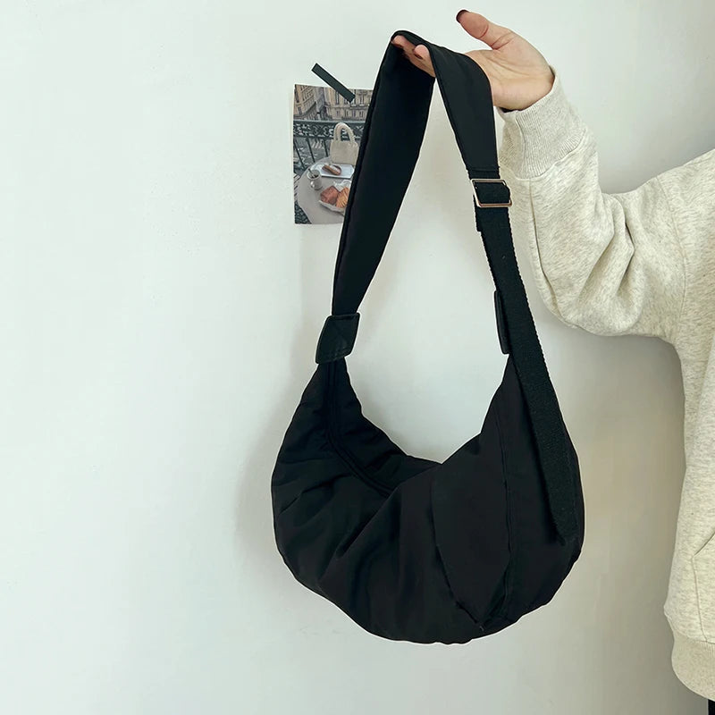 Sac à main banane XL en coton tendance Gisèle