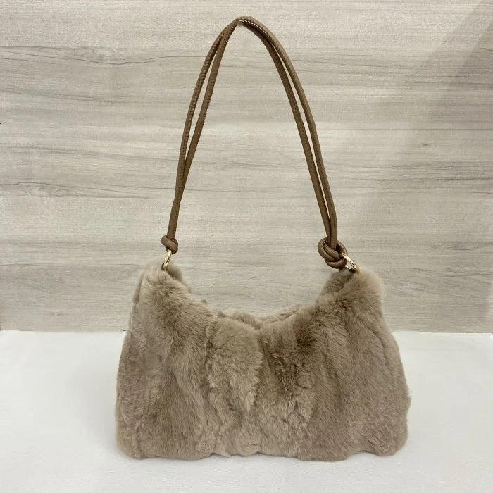 Sac à main bandoulière en fourrure pour femme Madeleine