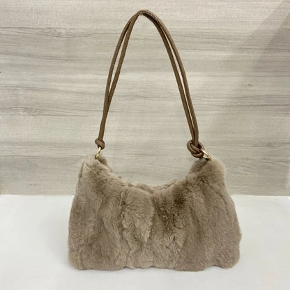 Sac à main bandoulière en fourrure pour femme Madeleine