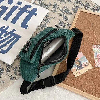 Sac banane velours rectangulaire Suzanne