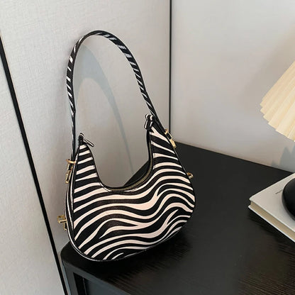 Petit sac à main bandoulière épaule motif animalier au design personnalisé et moderne Octavie