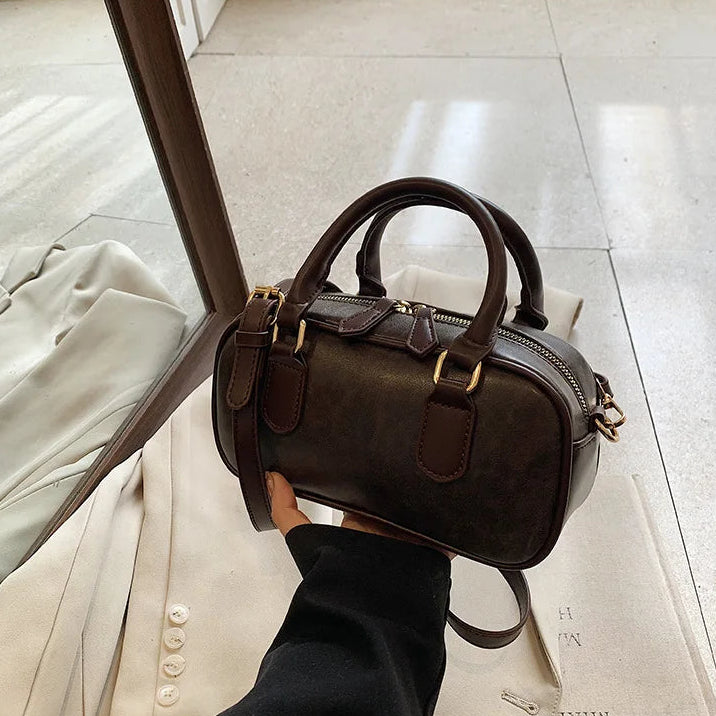 Petit Sac à main bowling classique au design épuré Manon