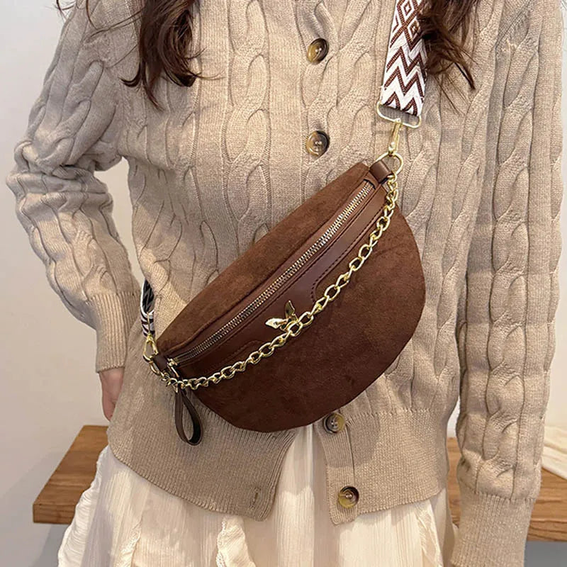 Sac banane en suédine au style bohème et Isabeau