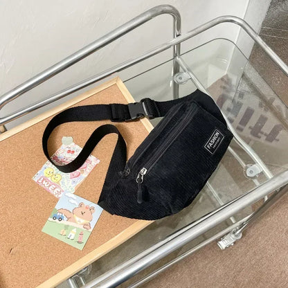 Sac banane velours rectangulaire Suzanne