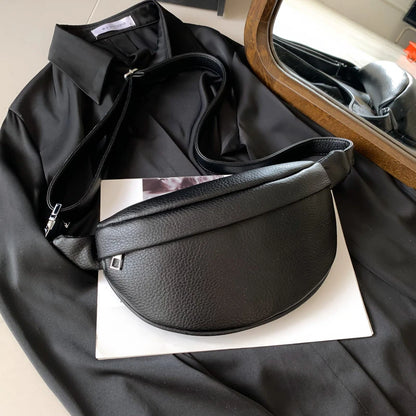 Sac banane bandoulière noir Léonie
