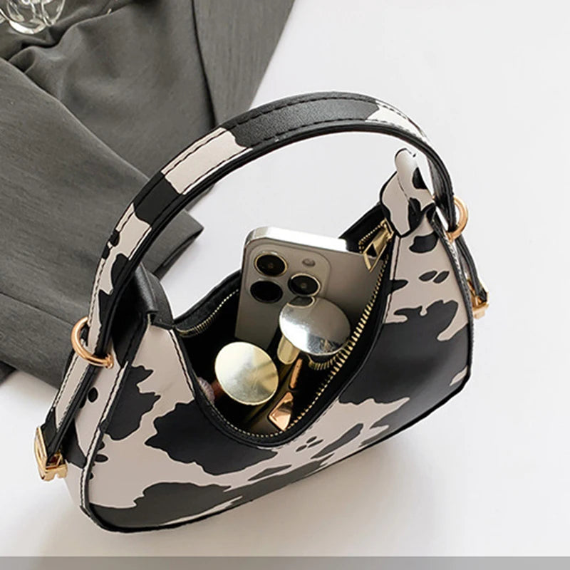 Petit sac à main bandoulière épaule motif animalier au design personnalisé et moderne Octavie