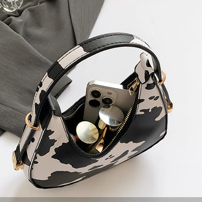 Petit sac à main bandoulière épaule motif animalier au design personnalisé et moderne Octavie