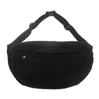 Grand sac banane velours côtelé Zoé