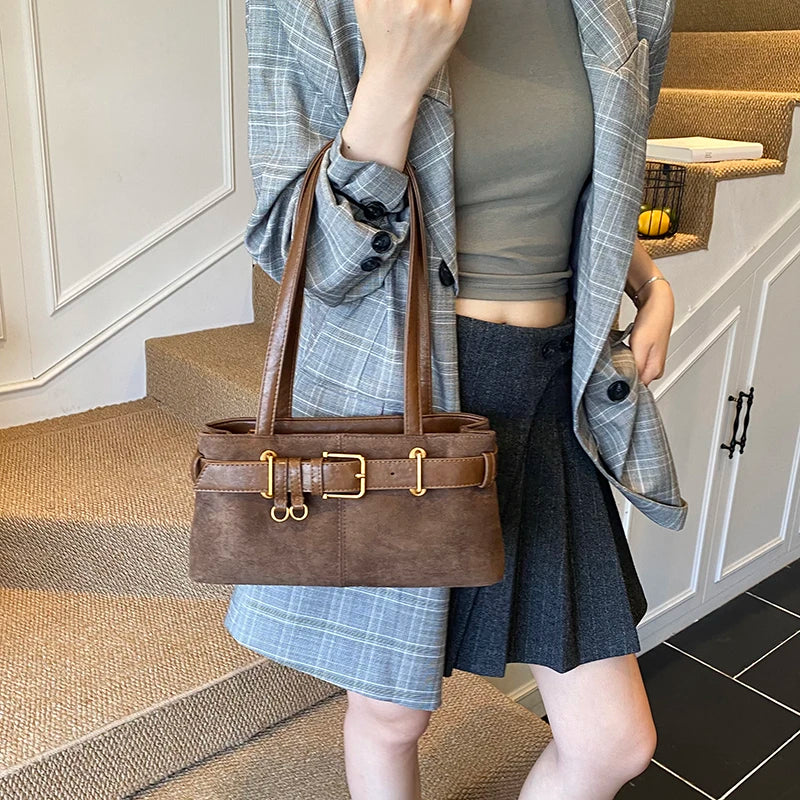 Grand sac à main cabas avec finitions dorées Victoire