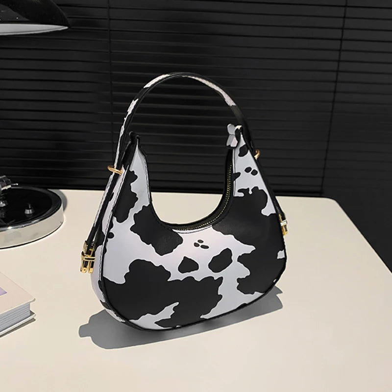 Petit sac à main bandoulière épaule motif animalier au design personnalisé et moderne Octavie