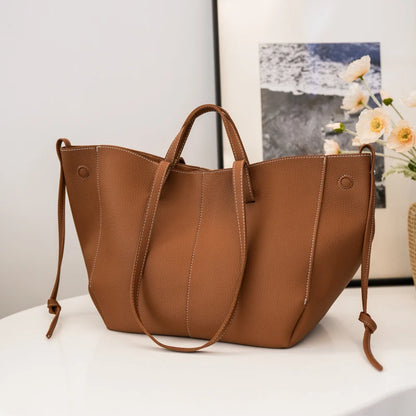 Grand sac à main cabas double porté Élodie