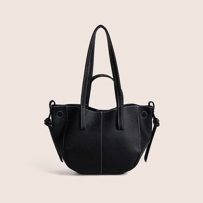 Petit sac à main cabas structuré double porté Élise