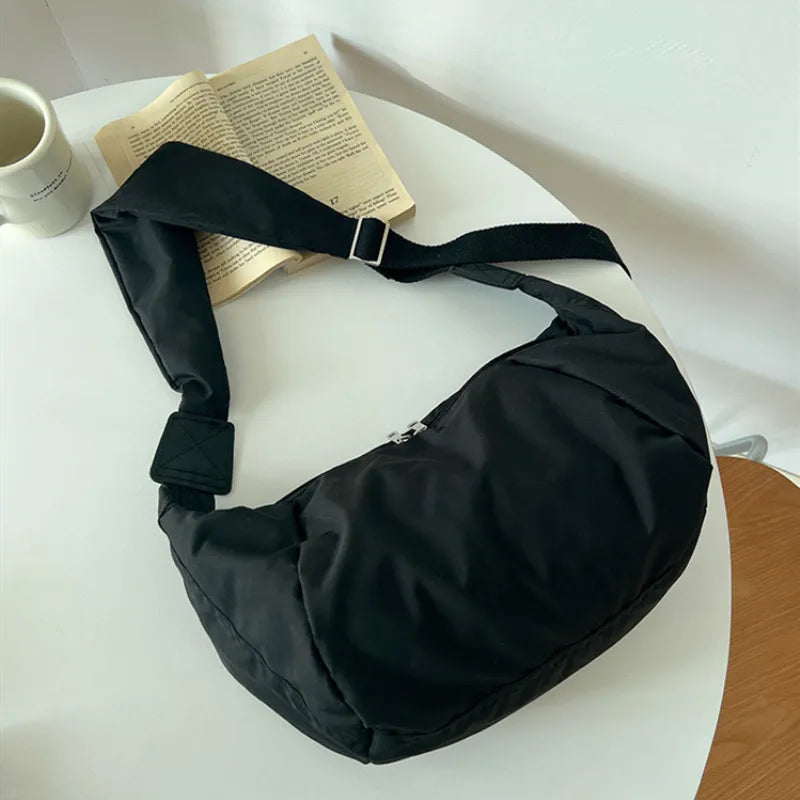 Sac à main banane XL en coton tendance Gisèle