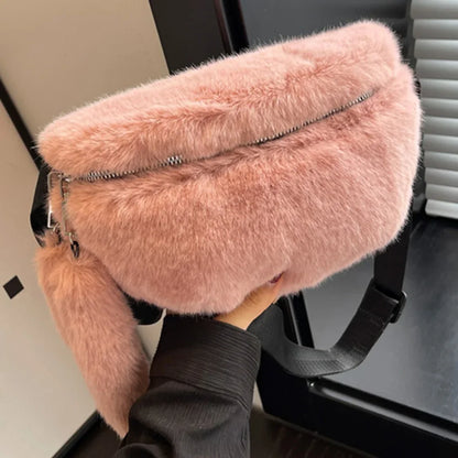 Sac banane peluche chic Clarisse