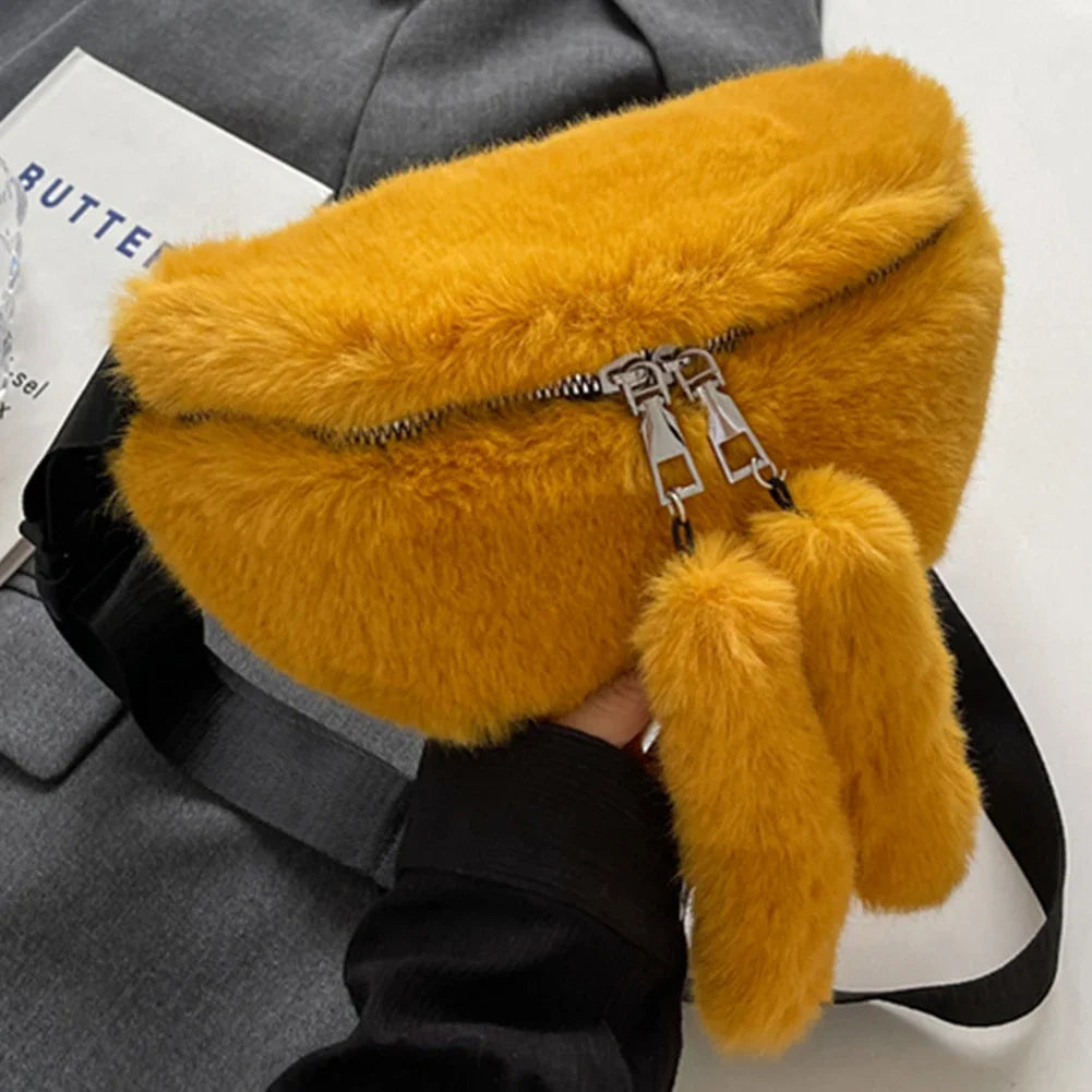 Sac banane peluche chic Clarisse