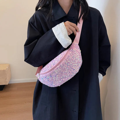 Grand sac banane sequin tendance Stella