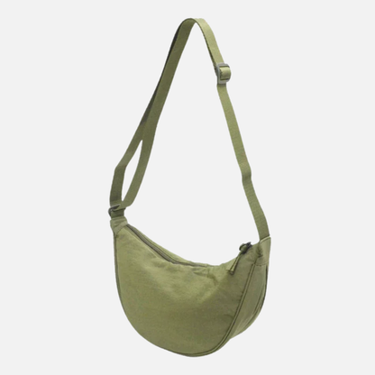 Sac à main banane demi-lune en tissu tendance Marcella