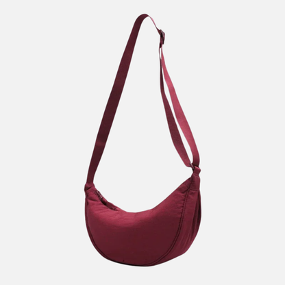 Sac à main banane demi-lune en tissu tendance Marcella
