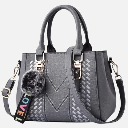 Sac à main bandoulière avec son charms pompon Federica