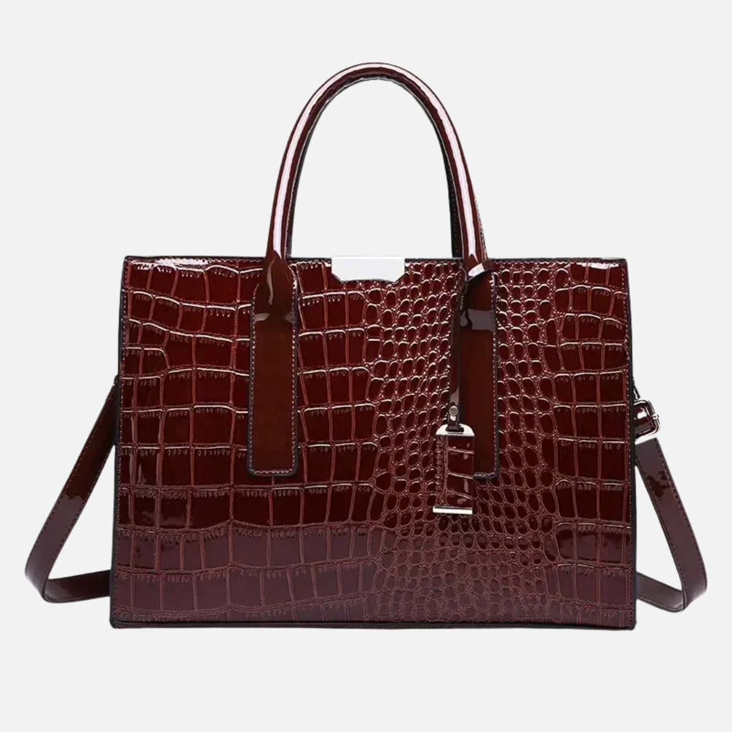 Sac à main bandoulière imitation croco Diane