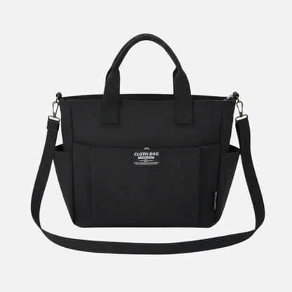 Sac à main cabas en toile multipoches à bandoulière Mia