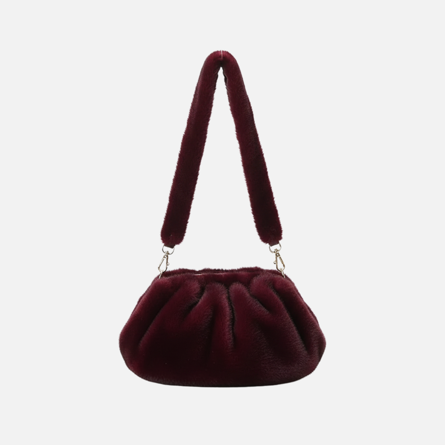 Grand Sac à main nuage en fourrure duveteuse et rétro Mila