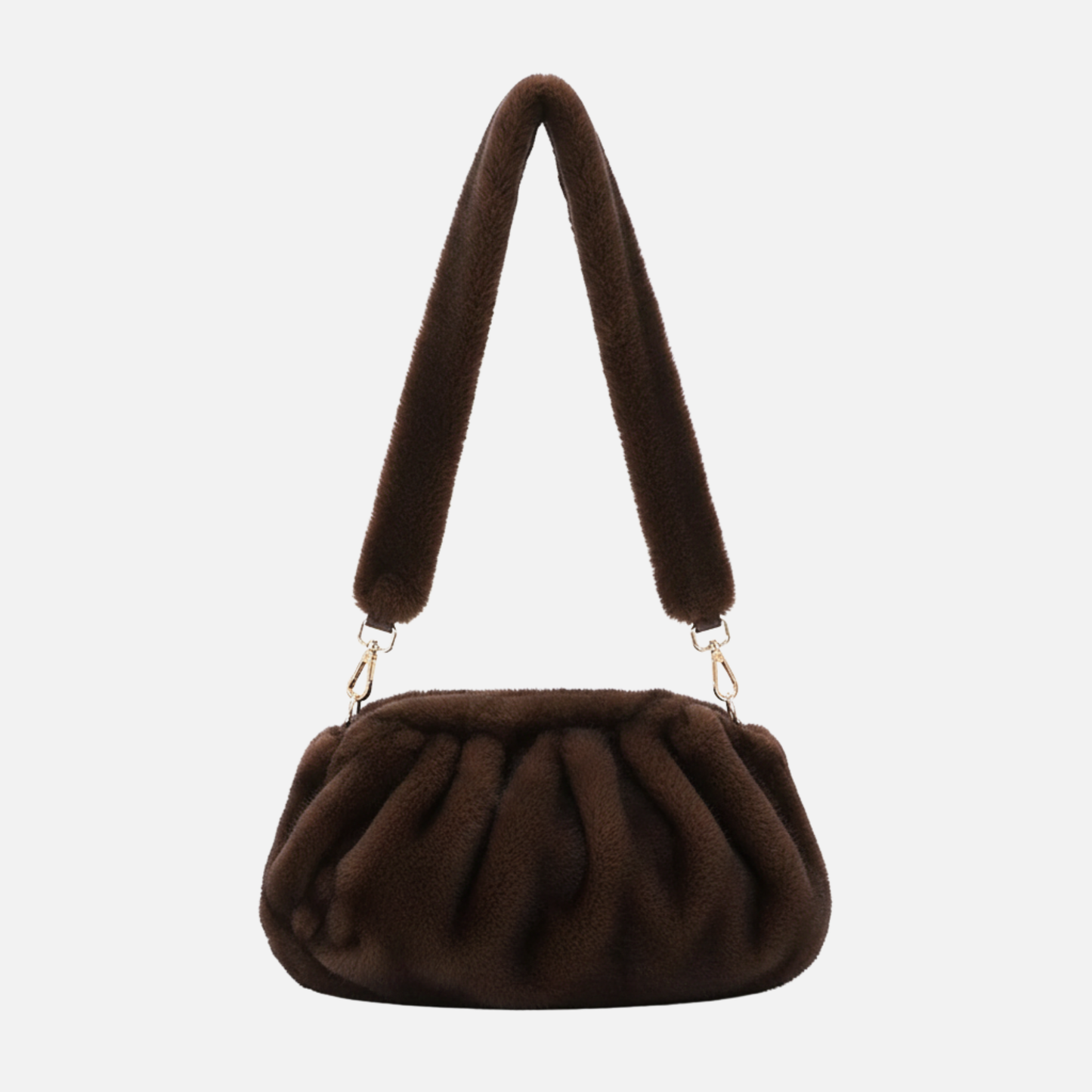 Grand Sac à main nuage en fourrure duveteuse et rétro Mila