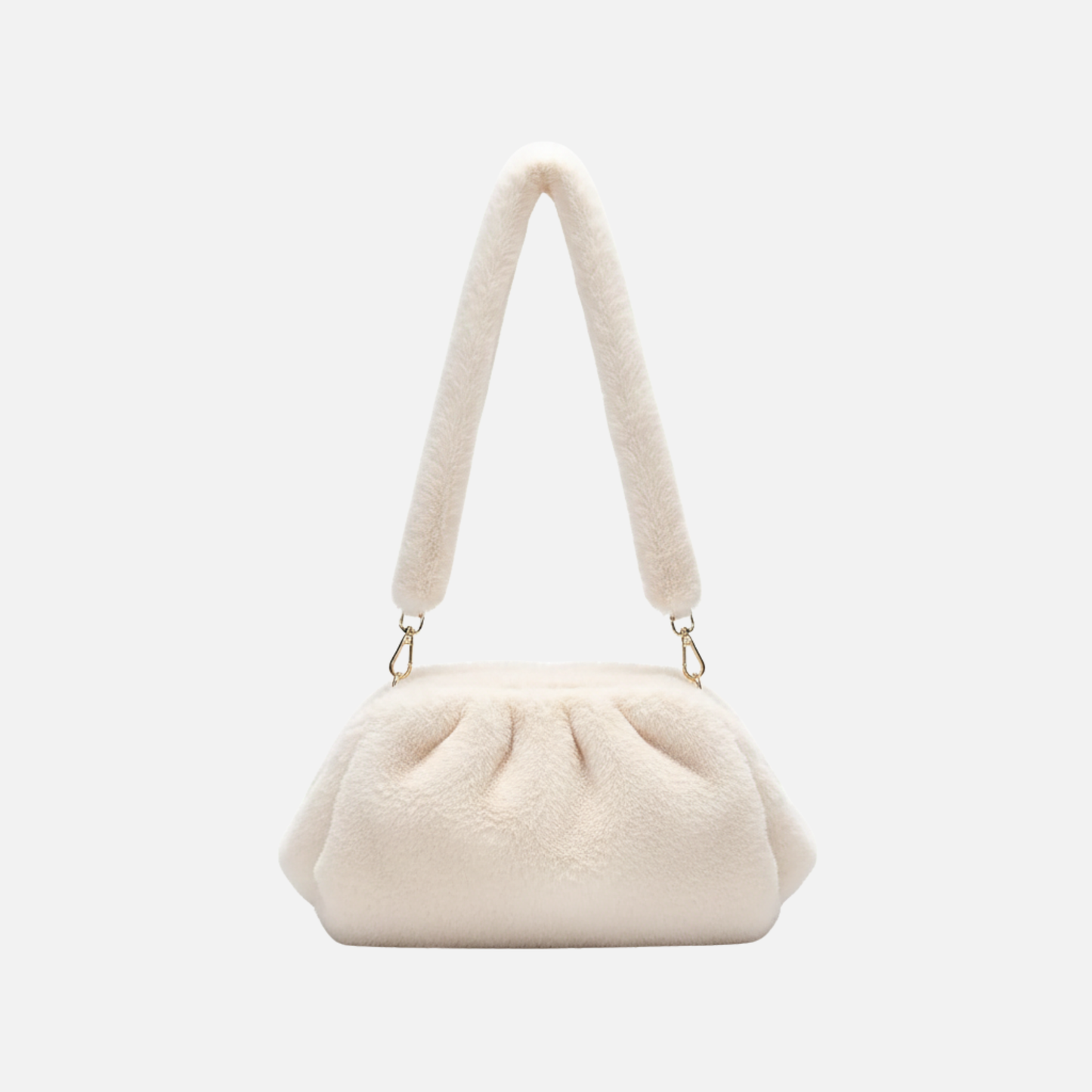 Grand Sac à main nuage en fourrure duveteuse et rétro Mila