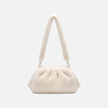 Grand Sac à main nuage en fourrure duveteuse et rétro Mila