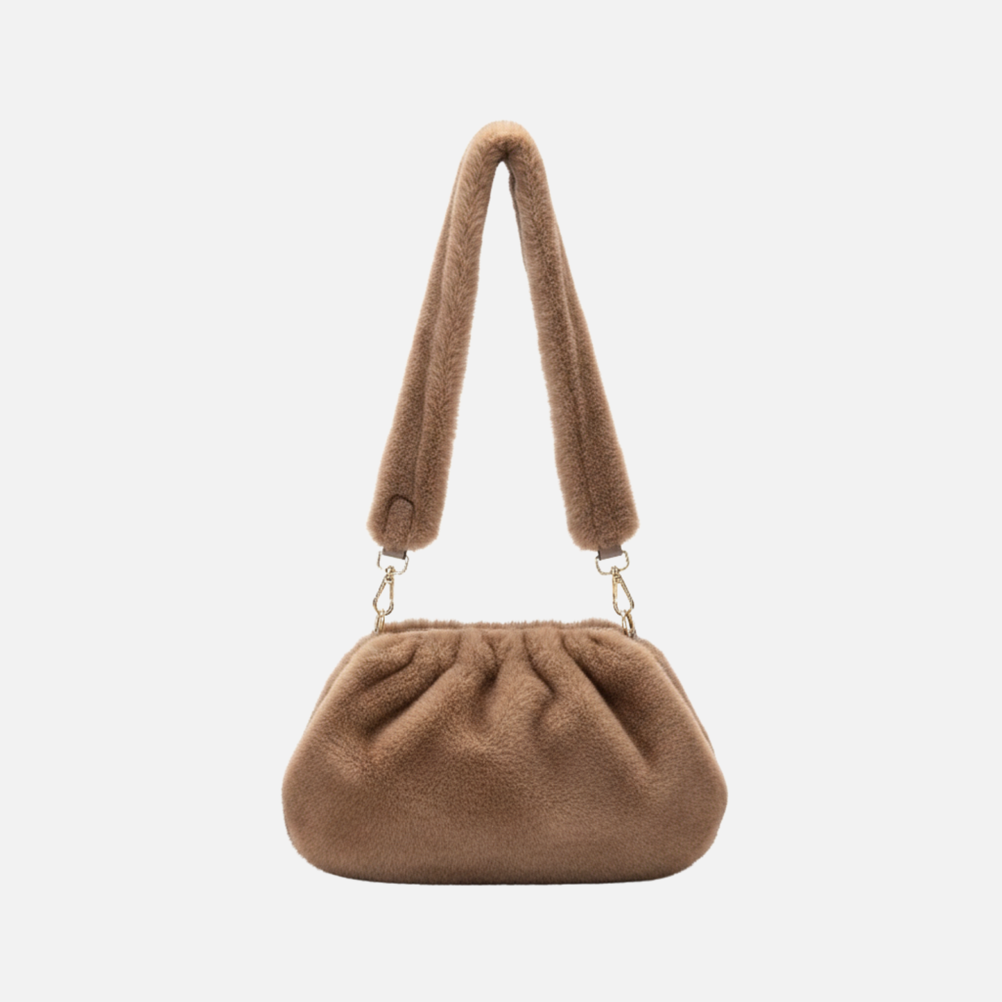 Grand Sac à main nuage en fourrure duveteuse et rétro Mila