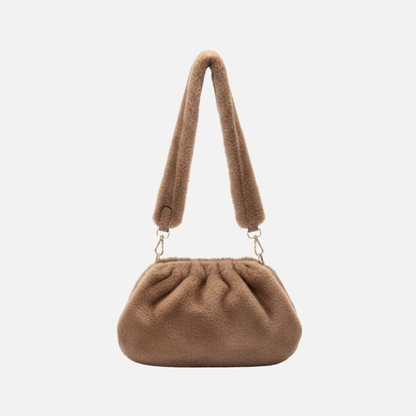 Grand Sac à main nuage en fourrure duveteuse et rétro Mila