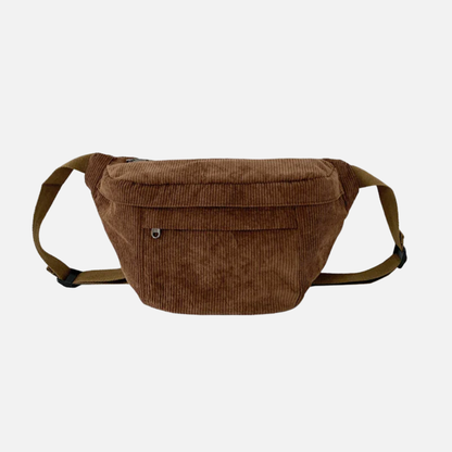 Sac banane XL en velours Adèle