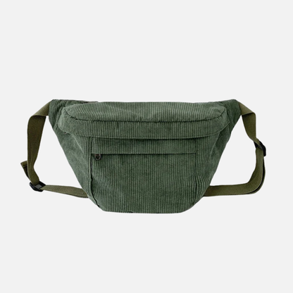 Sac banane XL en velours Adèle