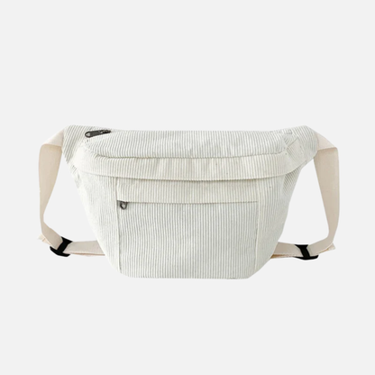 Sac banane XL en velours Adèle