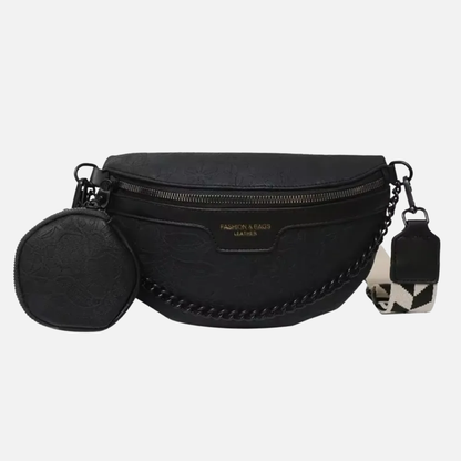 Sac banane à motif floral avec bandoulière et porte-monnaie Marguerite