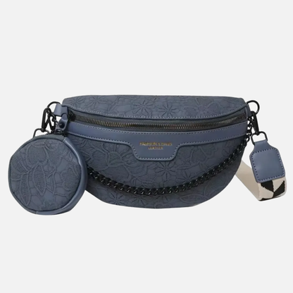 Sac banane à motif floral avec bandoulière et porte-monnaie Marguerite