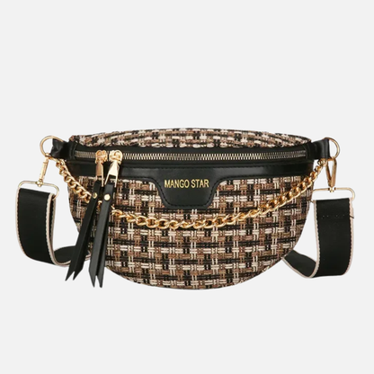 Sac banane bandoulière avec chaîne dorée Germaine