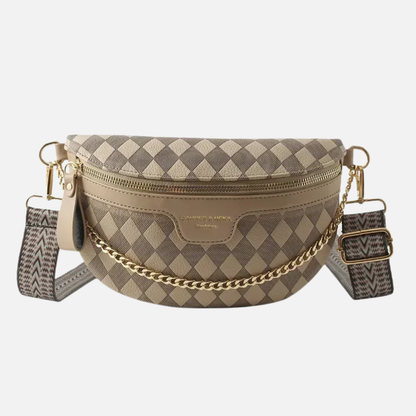 Sac banane bandoulière avec chaîne doré Paulette