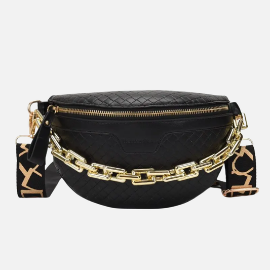 Sac banane bandoulière avec chaîne dorée Hortense