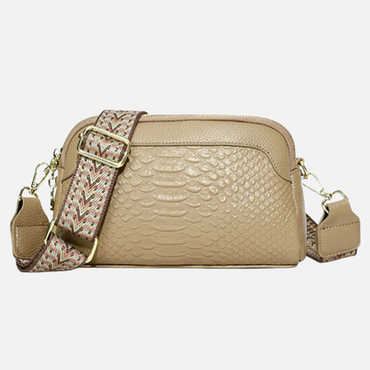 Sac banane imitation croco à bandoulière Lucienne