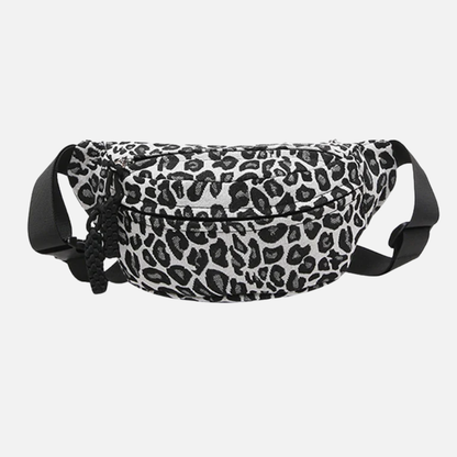 Sac banane en toile imprimé léopard sauvage et tendance Garance