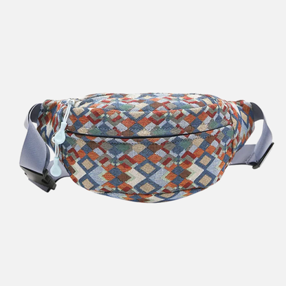 Sac banane en toile imprimé léopard sauvage et tendance Garance