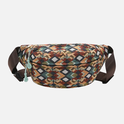 Sac banane en toile imprimé léopard sauvage et tendance Garance