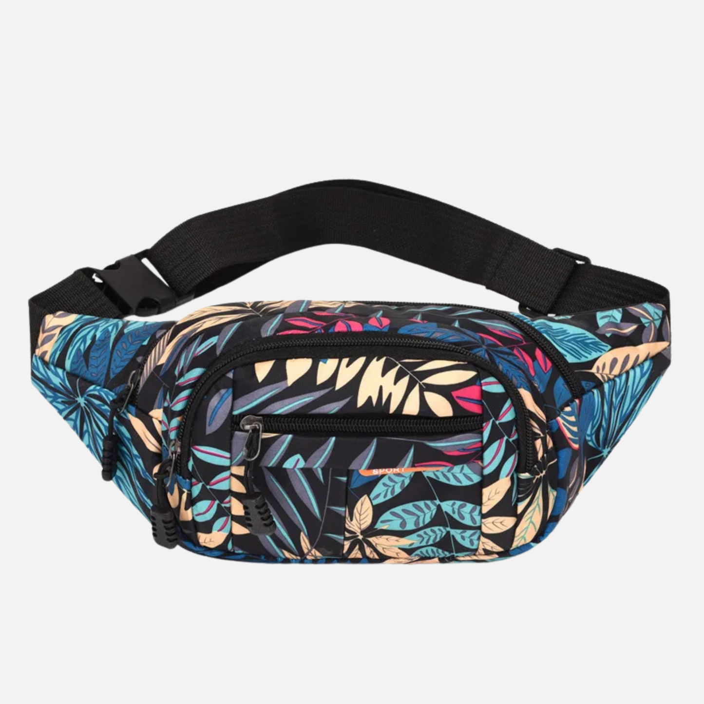 Sac banane tissu à motif feuillage tendance Clémence