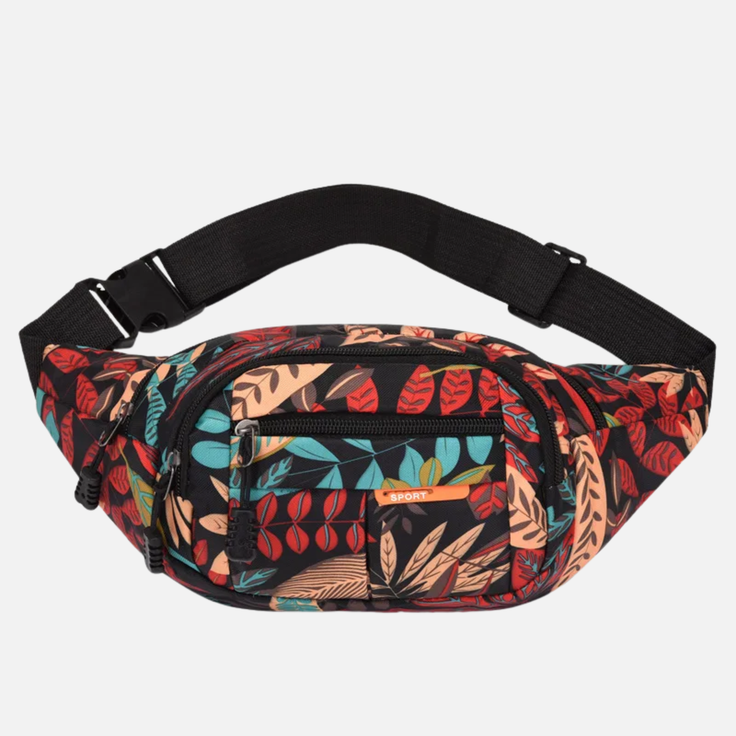 Sac banane tissu à motif feuillage tendance Clémence